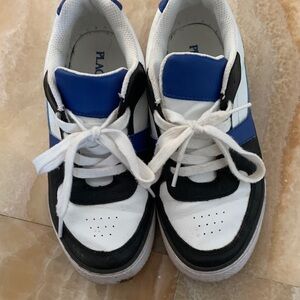 The Children's Place Kids' Sneakers in White, Blue, and Black
